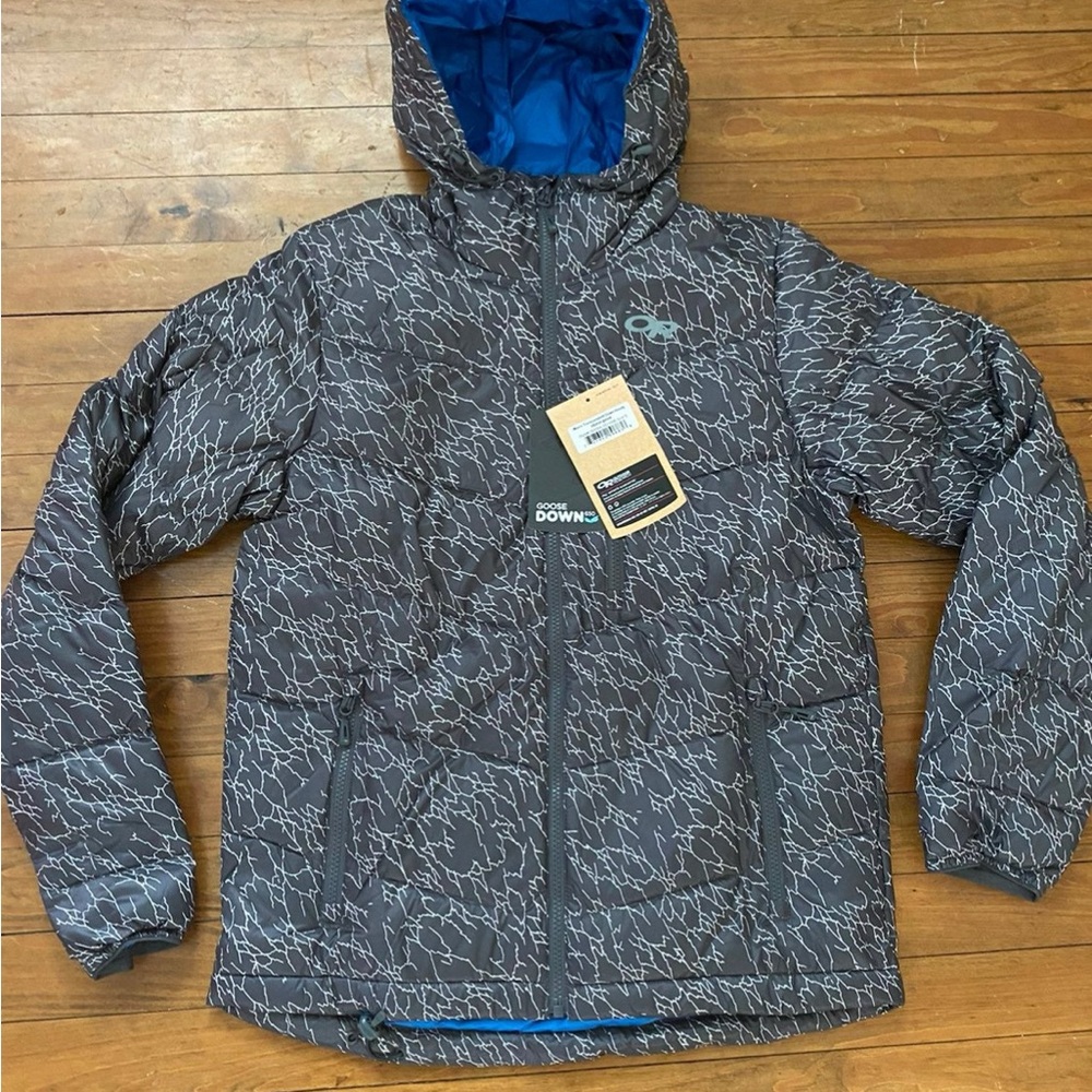 Outdoor Research Men’s Transcendent Down Jacket Storm Small